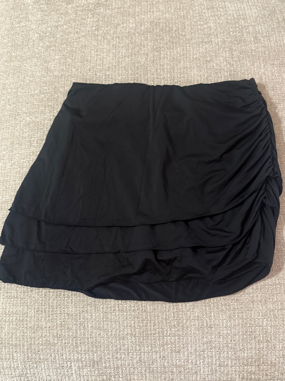 Joylab Black Layered Ruched Mini Skort- Small